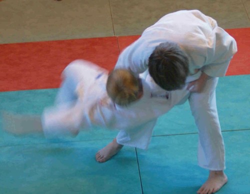 Foto: Judo-Kampfszene.