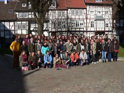 Foto: Besuchergruppe aus Vandoeuvre besucht das Lemgoer Rathaus