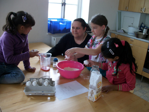 Man nehme: Milch, Mehl, Eier, Zucker – fertig ist der Pancake,  Foto: LWL/Weise