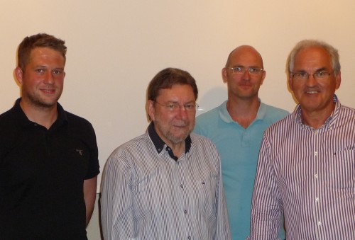Foto von links: Philip Pauge, Hans Pawlowski, Markus Klußmeier und Wilfried Waibel