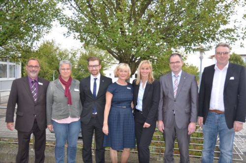 (v.l.n.r.) Dr. Wolfgang Sieber (Netzwerk Lippe gGmbH), Ute Stührenberg (Ausländerbehörde der Stadt Detmold, Sebastian Prange (IHK Lippe), Elke Pella (Agentur für Arbeit), Bettina Kreiling (Agentur für Arbeit), Michael Wennemann (IHK Lippe), Armin Schauf (Kommunales Integrationszentrum) 