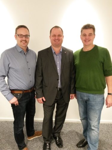 (v.l.): Henning Welslau (SPD-Fraktionsvorsitzender / Kreistagsfraktion), Arne Brand (als Allgemeiner Vertreter der Verbandsvorsteherin und Immobilienabteilungsleiter des Landesverbandes Lippe), Andreas Kuhlmann (Vorsitzender SPD-Fraktion / Landesverband Lippe)