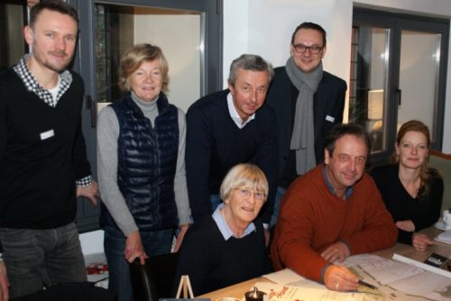 (v.l.n.r.): Florian Altenhein (Musikschule Lemgo), Ina Meise-Laukamp (Eben-Ezer, Café Vielfalt), Renate Bauer (stellv. Bürgermeisterin), Wolfgang Jäger (Geschäftsführer Lemgo Marketing), Markus Baier (Stadt Lemgo, Leiter Stadtplanung und Bauen), Matthias Rath (Stadt Lemgo, Planung und Bauen) und Berit Weber (Stadt Lemgo, Stadtplanung).