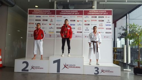 (v.l.): Fanda Celo (AUT), Lea Pons (FRA) und Andreina Knoke (D).