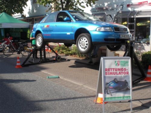 Rettungs-Simulator am Stand der Kreisverkehrswacht Lippe e.V.