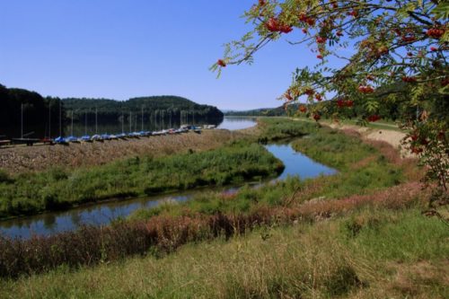 Der Kreis unterhält den SchiederSee künftig alleine; hier zu sehen mit der Umflut.